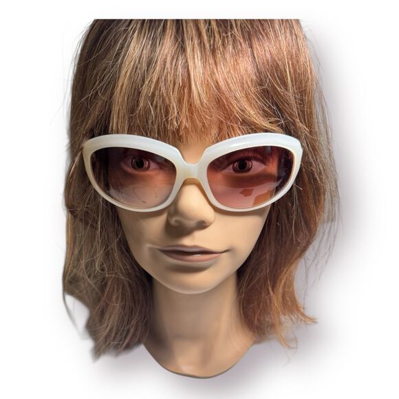 Oliver‎ Peoples Sunglasses La Donna JA 63-17-120 JAPAN White Pearl Frame Vintage - Picture 7 of 10